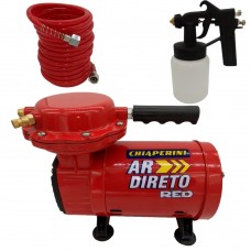 Compressor Ar Direto Chiaperini Red Bivolt + Kit De Pintura