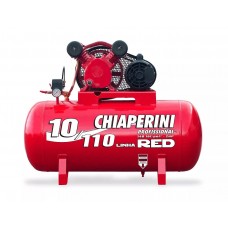 Compressor de Ar 10PCM Monofásico 110 Litros Bivolt - CHIAPERINI-10/110RED