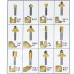JOGO COM 12 FRESAS PROFISSIONAIS DEWALT DW90016-LA