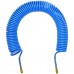 Mangueira Espiral em PU Azul 8mm 7 ou 15 Metros Com e Sem Terminal