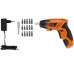 Parafusadeira à Bateria Dobrável 4,8V Bivolt com Luz Led e 16 Peças - BLACK+DECKER-KC4815B