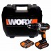 Furadeira de Impacto à Bateria 20V Max Lithium-Ion com 2 Baterias e Maleta - WORX-WX372