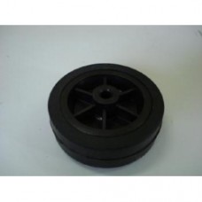 Roda de Borracha Maciça 4" c/ Furo 5/16 (8mm) GS CAR