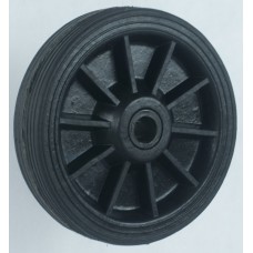 Roda Integral de Borracha 10 Polegadas c/ Furo 3/4 e 7/8 GS CAR